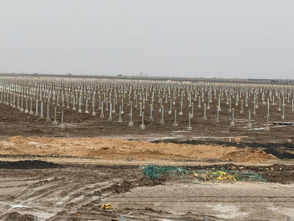 Solar Piling Work
